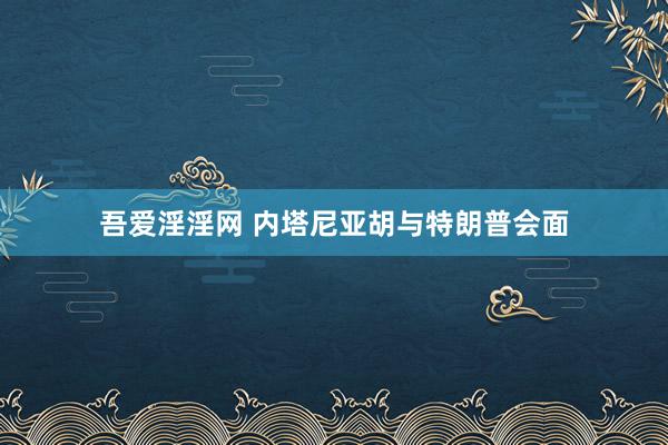 吾爱淫淫网 内塔尼亚胡与特朗普会面