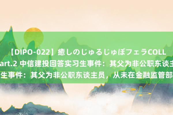 【DIPO-022】癒しのじゅるじゅぽフェラCOLLECTION50連発4時間 Part.2 中信建投回答实习生事件：其父为非公职东谈主员，从未在金融监管部门任职