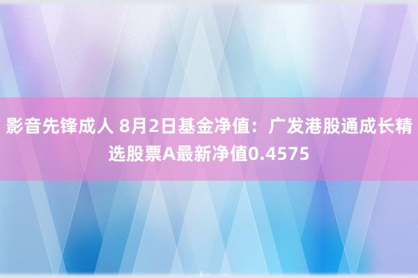 影音先锋成人 8月2日基金净值：广发港股通成长精选股票A最新净值0.4575