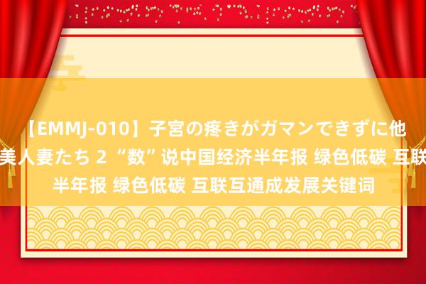 【EMMJ-010】子宮の疼きがガマンできずに他人棒でヨガリ狂う美人妻たち 2 “数”说中国经济半年报 绿色低碳 互联互通成发展关键词