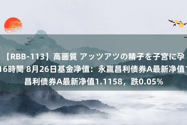 【RBB-113】高画質 アッツアツの精子を子宮に孕ませ中出し120発16時間 8月26日基金净值：永赢昌利债券A最新净值1.1158，跌0.05%